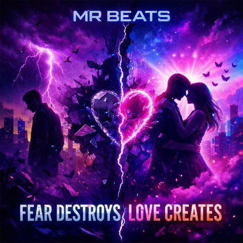 Fear Destroys Love Creates artwork by Mr Beats